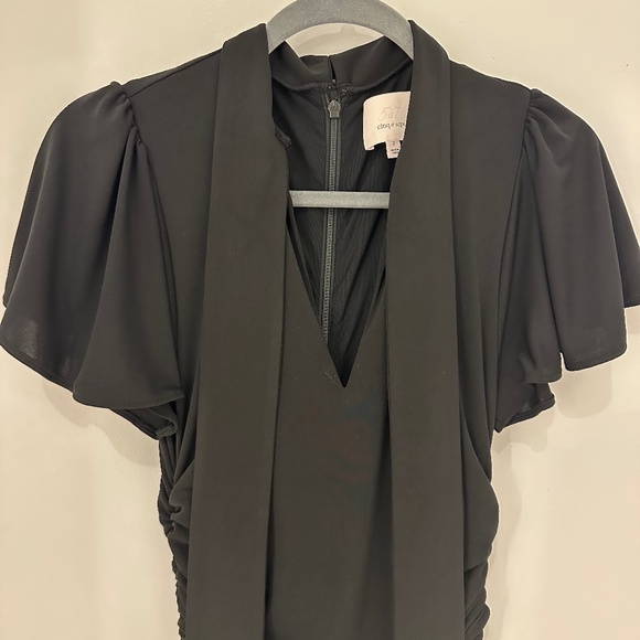 Cinq à Sept Hertha Tie Neck Midi Dress, Size 2 - Picture 9 of 11